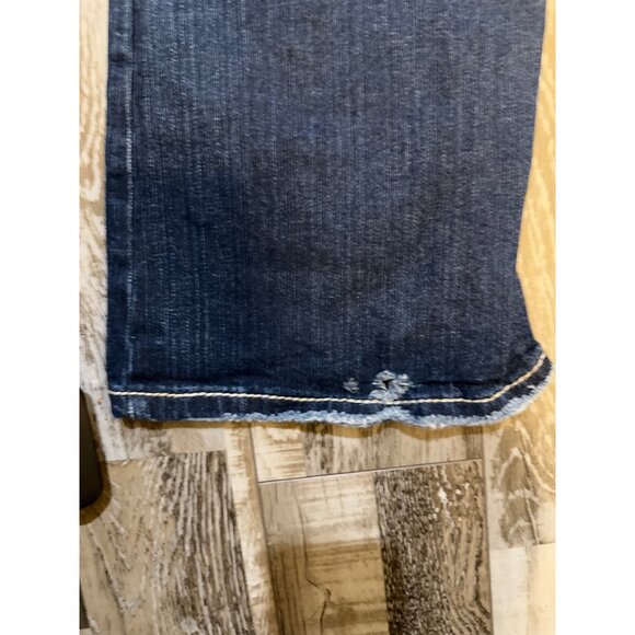 Silver Suki Surplus Womens Bootcut Jeans Size 12 Dark Wash Denim (worn hem) - Picture 6 of 9